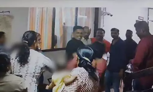 ഗര്‍ഭിണിയെ മര്‍ദിച്ച് എസ്എച്ച്ഒ; സ്റ്റേഷനിലെ ദൃശ്യങ്ങള്‍ പുറത്ത്