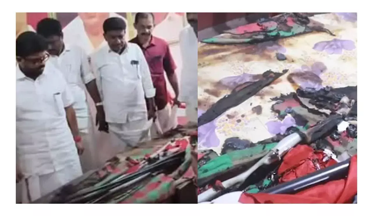 പാനൂരില്‍ സിപിഎം ബ്രാഞ്ച് കമ്മിറ്റി ഓഫീസിന് തീയിട്ട നിലയില്‍