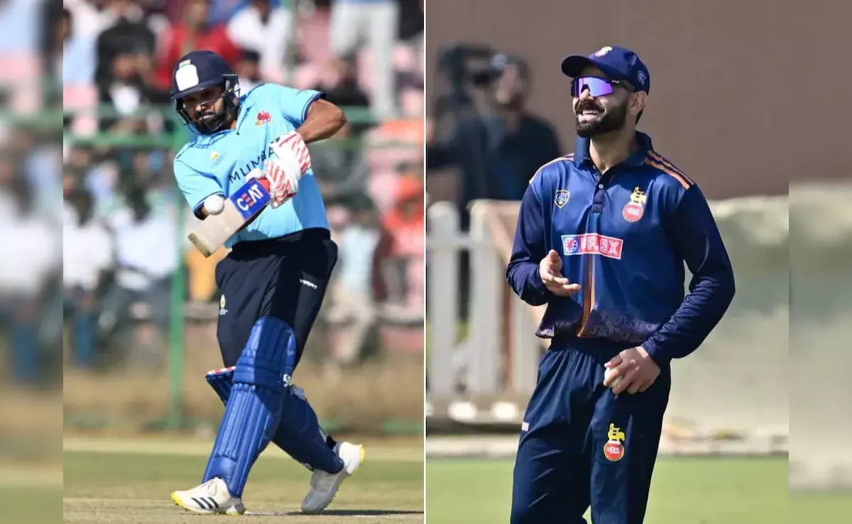 വിജയ് ഹസാരെ ട്രോഫിയില്‍ റെക്കോര്‍ഡുകള്‍ തകര്‍ത്ത് കോഹ് ലി-രോഹിത് ഷോ