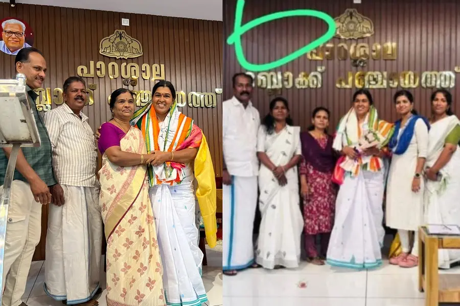 ബ്ലോക്ക് പഞ്ചായത്ത് ഹാളില്‍ നിന്ന് വി എസിന്റെ ചിത്രം മാറ്റിയതില്‍ പ്രതിഷേധവുമായി സിപിഎം