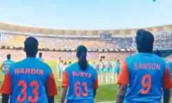 ട്വന്റി-20 വേള്‍ഡ് കപ്പ് പ്രൊമോയില്‍ സഞ്ജുവിന്റെ ജേഴ്സി ധരിച്ച് ഷെഫാലി വര്‍മ; താരമായി സഞ്ജു