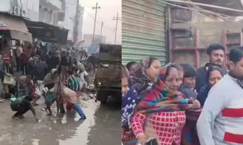 പതിമൂന്നുകാരന്‍ മീന്‍വണ്ടിയിടിച്ച് മരിച്ചു; മൃതദേഹത്തിന് സമീപത്ത് നിന്ന് മീന്‍ ശേഖരിച്ച് ആള്‍ക്കൂട്ടം