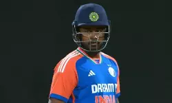 മൂന്നാം ട്വന്റി-20യിലും ആരാധകരെ നിരാശപ്പെടുത്തി സഞ്ജു സാംസണ്‍; ഗോള്‍ഡന്‍ ഡക്ക്