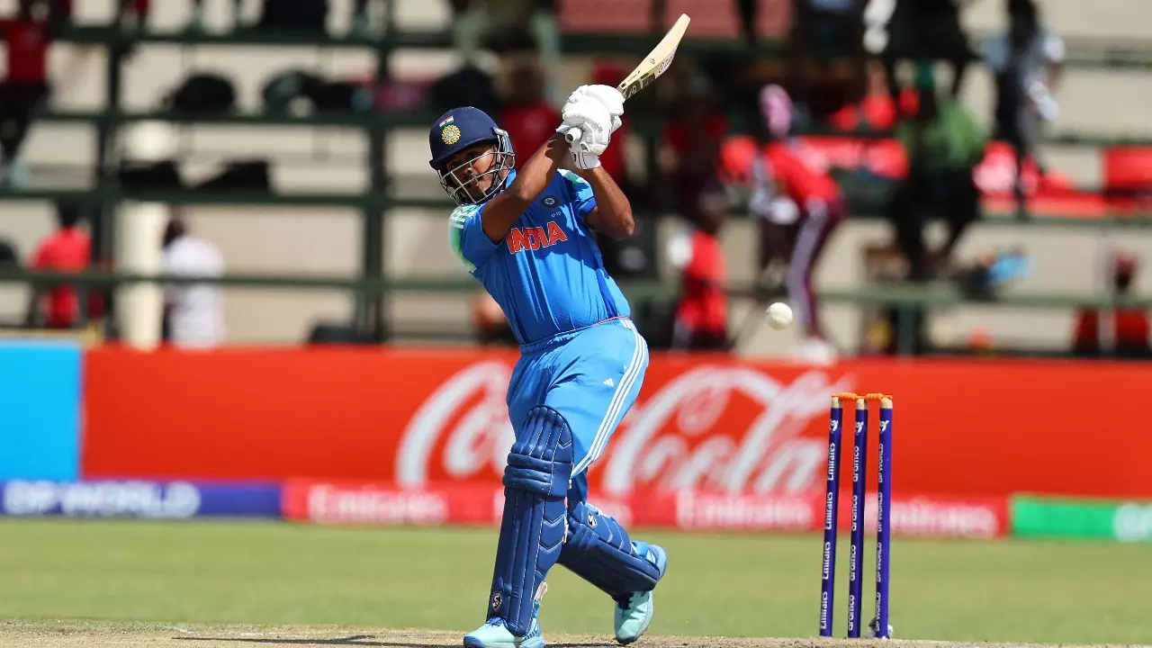 അണ്ടര്‍ 19 ലോകകപ്പ്; ഇന്ത്യ ഫൈനലില്‍, അഫ്ഗാനെ എട്ട് വിക്കറ്റിന് തകര്‍ത്തു, മലയാളി താരം ആരോണ്‍ ജോര്‍ജ്ജിന് സെഞ്ചുറി