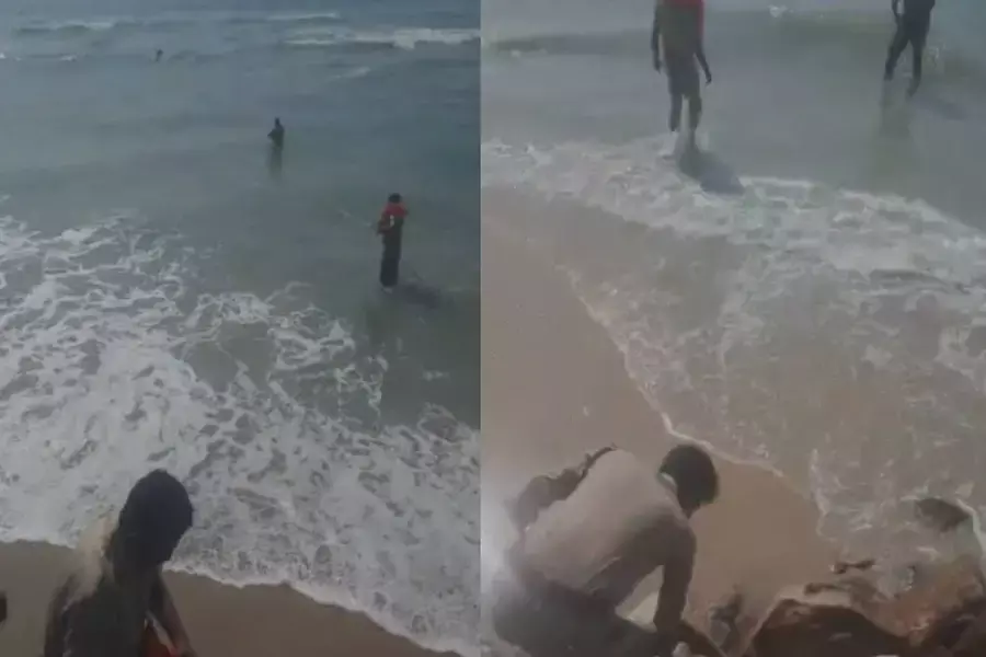 പരവൂര് പൊഴിക്കരയില് കടലില് കുളിക്കാനിറങ്ങിയ രണ്ട് വിദ്യാര്ഥികളെ കാണാതായി പരവൂര് പൊഴിക്കരയില് കടലില് കുളിക്കാനിറങ്ങിയ രണ്ട് വിദ്യാര്ഥികളെ കാണാതായി