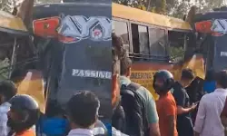 പൂക്കാട്ടുപടിയില് കോളജ് ബസ്സും സ്വകാര്യ ബസ്സും കൂട്ടിയിടിച്ച് അപകടം; ഒന്പത് പേര്ക്ക് പരിക്ക് പൂക്കാട്ടുപടിയില് കോളജ് ബസ്സും സ്വകാര്യ ബസ്സും കൂട്ടിയിടിച്ച് അപകടം; ഒന്പത് പേര്ക്ക് പരിക്ക്