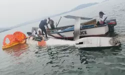 മായാബന്ദറില്‍ ഹെലികോപ്റ്റര്‍ കടലില്‍ വീണു