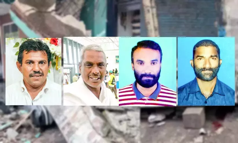 വലിയങ്ങാടി കെട്ടിടത്തിന്റെ സ്ലാബ് തകര്ന്നുവീണ സംഭവം; മരിച്ചവരുടെ കുടുംബത്തിന് ഒരുലക്ഷവും പരിക്കേറ്റയാള്ക്ക് 50,000 രൂപയും അനുവദിക്കും: മേയര് വലിയങ്ങാടി കെട്ടിടത്തിന്റെ സ്ലാബ് തകര്ന്നുവീണ സംഭവം; മരിച്ചവരുടെ കുടുംബത്തിന് ഒരുലക്ഷവും പരിക്കേറ്റയാള്ക്ക് 50,000 രൂപയും അനുവദിക്കും: മേയര്