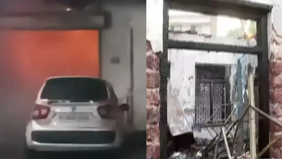 കോഴിക്കോട്ട് പള്ളിക്ക് സമീപമുള്ള കെട്ടിടത്തിൽ വൻ തീപിടിത്തം; ഒരാൾ താഴേക്ക് ചാടുന്നതു കണ്ടെന്ന് നാട്ടുകാർ