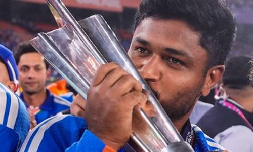 ട്വന്റി-20 ലോകകപ്പിലെ താരം; ഐസിസി റാങ്കിങ്ങില്‍ സഞ്ജുവിന് മുന്നേറ്റം