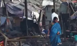 ഡല്‍ഹിയിലെ മീന്‍ മാര്‍ക്കറ്റില്‍ തീപിടിത്തം (വീഡിയോ)