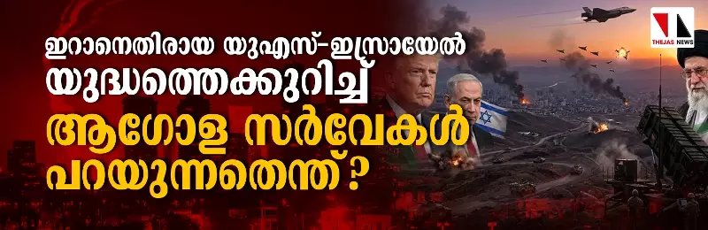 ഇറാനെതിരായ യുഎസ്-ഇസ്രായേല്‍ യുദ്ധത്തെക്കുറിച്ച് ആഗോള സര്‍വേകള്‍ പറയുന്നതെന്ത്?