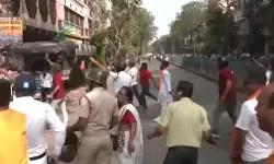 ബിജെപി നടത്തുന്ന പരിവര്‍ത്തന്‍ യാത്രയുടെ സമാപനത്തോടനുബന്ധിച്ച് സംഘര്‍ഷം; ഏറ്റുമുട്ടി ബിജെപി തൃണമൂല്‍ കോണ്‍ഗ്രസ് പ്രവര്‍ത്തകര്‍