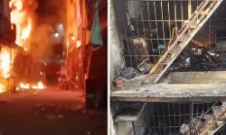 കെട്ടിടത്തിലുണ്ടായ തീപിടിത്തത്തിനിടെ ഗ്യാസ് സിലിണ്ടറുകള്‍ പൊട്ടിത്തെറിച്ചു; രണ്ടു മരണം, ഒന്‍പത് പേര്‍ക്ക് പരിക്ക്