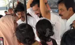 സ്ത്രീകള്‍ക്ക് സൗജന്യ ബസ്സ് യാത്ര; ഇന്ദിരാ ഗ്യാരണ്ടി പ്രചാരണവുമായി കെ സി വേണുഗോപാലും രമേഷ് പിഷാരടിയും