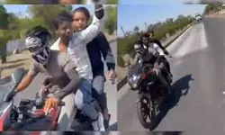 കൈയ്യില്‍ തോക്കുമായി റോഡില്‍ ബൈക്ക് സ്റ്റണ്ട് ചിത്രീകരിച്ച മൂന്ന് സഹോദരങ്ങള്‍ ലോറിയിടിച്ച് മരിച്ചു