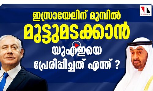 ഇസ്രായേലിന് മുമ്പിൽ യുഎഇ മുട്ടുമടക്കിയത് എന്തുകൊണ്ട്