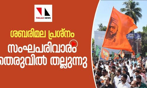 ശബരിമല പ്രശ്‌നം: സംഘപരിവാരം തെരുവില്‍ തല്ലുന്നു|THEJAS NEWS