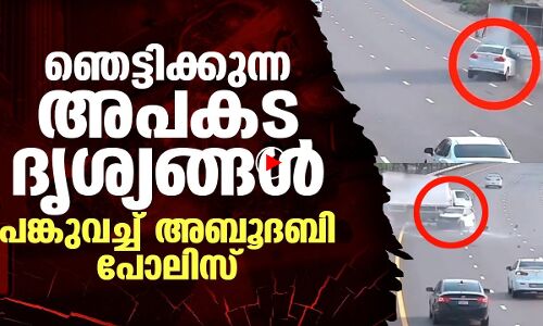 ഞെട്ടിക്കുന്ന അപകടദൃശ്യങ്ങൾ പങ്കുവച്ച് അബുദബി പോലിസ് |THEJAS NEWS