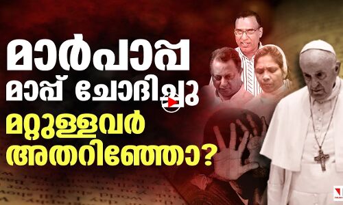 മാര്‍പാപ്പ ക്ഷമ ചോദിച്ചു, മറ്റുള്ളവര്‍ അതറിഞ്ഞോ ?
