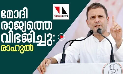 മോദി രാജ്യത്തെ വിഭജിച്ചു: രാഹുൽ