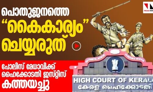 പോലിസ് ജനങ്ങളെ മർദ്ദിക്കരുതെന്ന് ഹൈക്കോടതി ജസ്റ്റിസ്