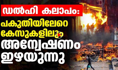 ഡല്‍ഹി കലാപക്കേസുകളില്‍ അന്വേഷണം ഇഴയുന്നു