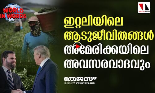 ഇറ്റലിയിലെ അടിമവേലയും അമേരിക്കയിലെ അവസരവാദവും | Thejas News |