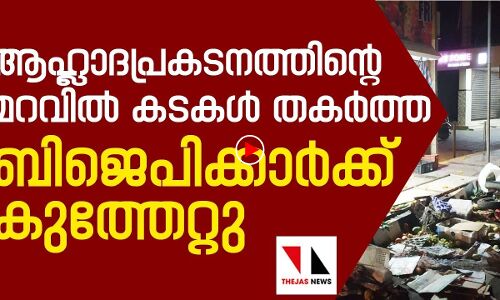 കടകൾ തകർത്ത ബിജെപി പ്രവർത്തകർക്ക് കുത്തേറ്റു