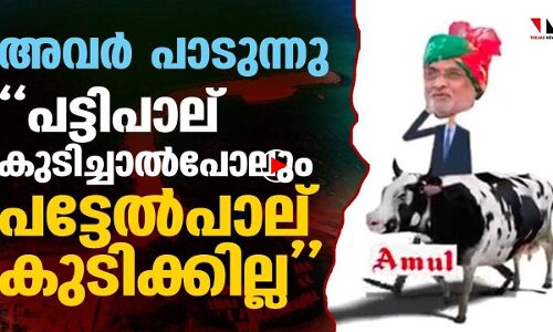 പട്ടിപ്പാല് കുടിച്ചാലും പട്ടേല്‍ പാല് കുടിക്കില്ല; അവര്‍ പാടി പ്രതിഷേധിക്കുന്നു