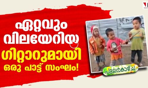 വിലയേറിയ ഗിറ്റാറുമായി ഒരു കട്ടിപ്പാട്ട് സംഘം