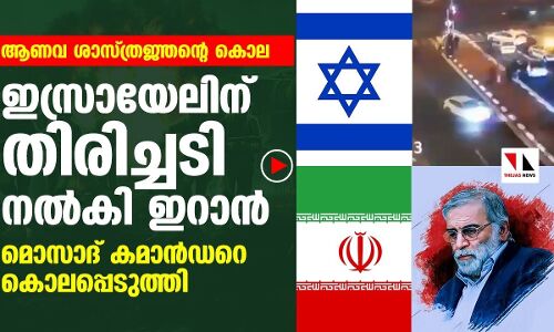 ആണവ ശാസ്ത്രജ്ഞന്റെ കൊല: ഇസ്രായേലിന് മറുപടി നല്‍കി ഇറാന്‍
